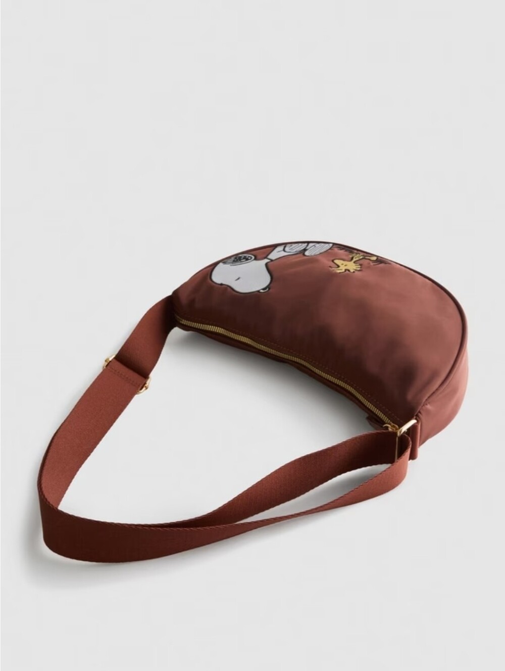Peanuts Brown Snoopy Crossbody Bag with Woodstocks. Primark Price Firm - Picture 2 of 4
